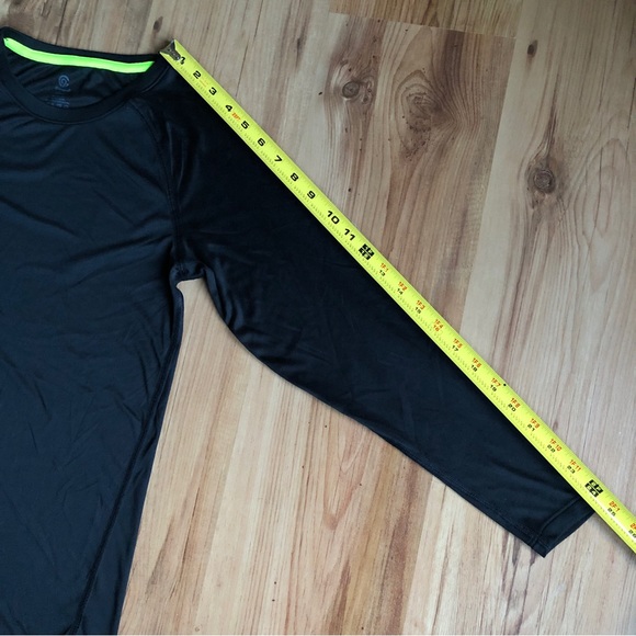 CHAMPION Performance Shirt Long Sleeve Large Black Boy’s UNISEX - Picture 8 of 14